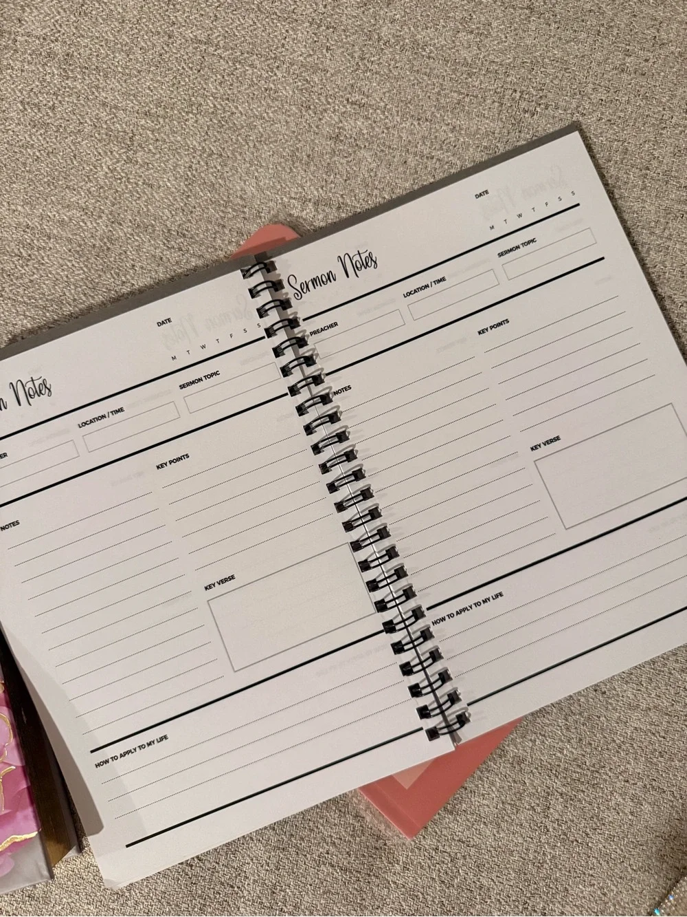 Faith and Inspirational Journal Bundle with Pen with Cross Accent